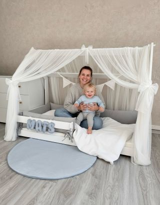 🌿 Detská izbička ako z rozprávky ✨ Dokonalé miesto na oddych aj hru – tylový baldachýn / strieška, mäkkučké mušelínové...